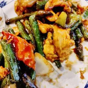 String bean chicken