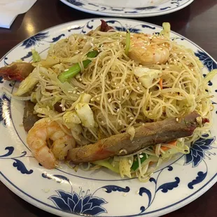 Rice Noodles in Singapore Style Special