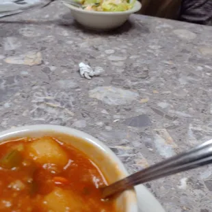 soup for 1 salad for the other