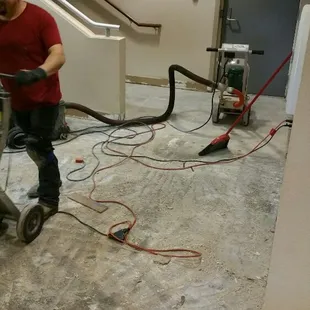 Grinding residual Mortar