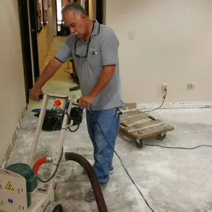 Tile Removal to prepare for Karendean Plank