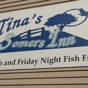 ows sign for lunch and friday night fish frys