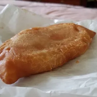 Fried peach pie... yummm so flaky and buttery