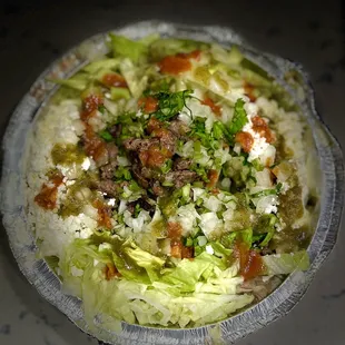 Burrito Asada Rice Bowl