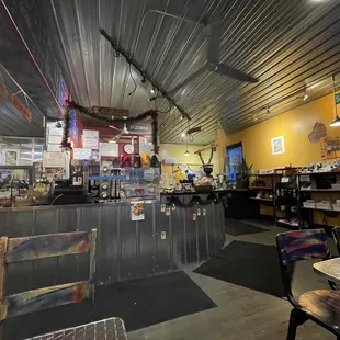 the inside of the restaurant