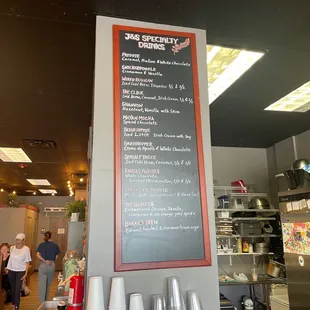 Their specialty drink menu!