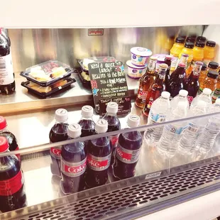 For the non-coffee drinker. Also, the cheese and fruit trays. Seems like a good snack on the run.