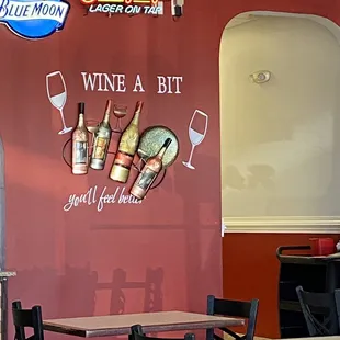 a wine abit sign