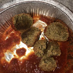 Meatball fail.  Hope that&apos;s just burnt.  Gotta do better than that.