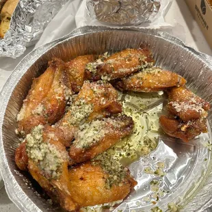 Garlic Parmesan Wings (carryout)