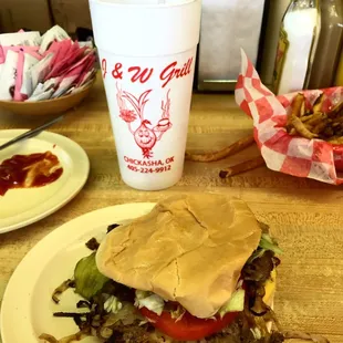 Epic onion burger.