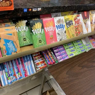 a variety of snacks