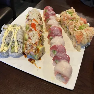 Left to right: Boston, Charlie, valentine, Hollywood,