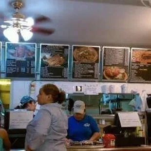 customers at the counter