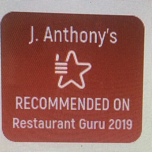 the restaurant's logo