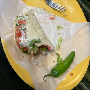 Habanero fried fish tacos