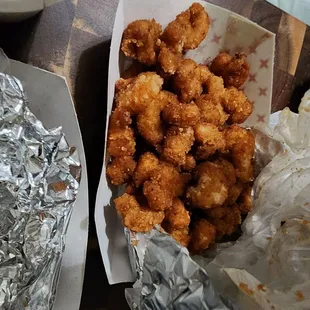 This was one of two 1lb popcorn shrimp orders (correct order)