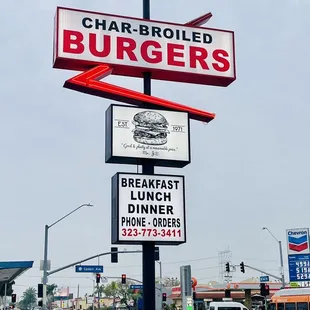 a sign for a restaurant