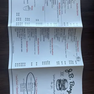 2nd page of menu