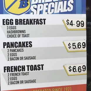 breakfast specials