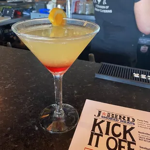 Love this place! This is an Orange Blossom cocktail