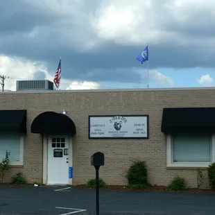 the front of the restaurant