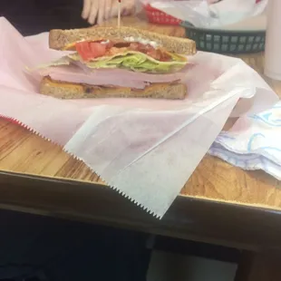 A club sandwich