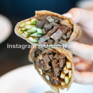 Braised Beef Scallion Rolls