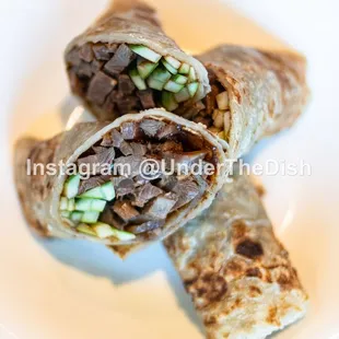 Braised Beef Scallion Rolls