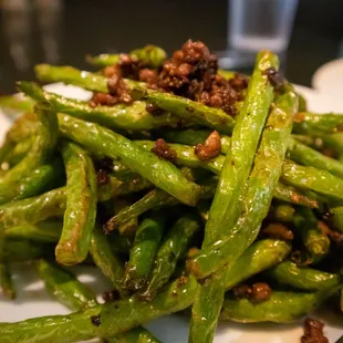 String bean with ground pork