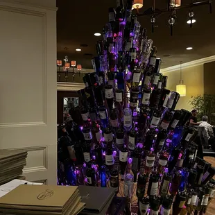 Cute decorative wine bottle tree!