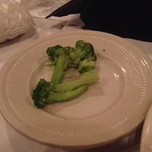 THIS was my side of broccoli. Comical.