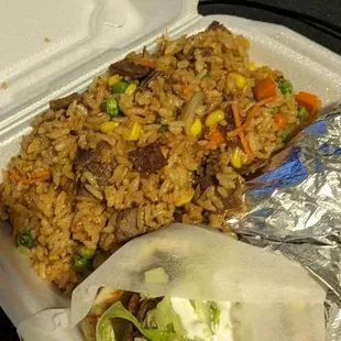 Beef fried rice