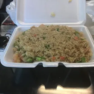 Shrimp Fried Rice $7.99 plus tax