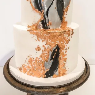 My birthday cake before topper was added. Thank you Jessica for a beautiful and delicious cake!