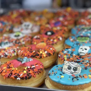 Halloween Donuts with Sprinkles