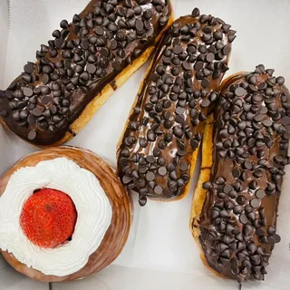 Fresh strawberry cronut