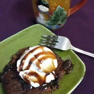 Warm Mocha Fudge Brownie