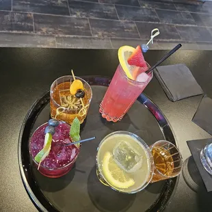 Tray of beverages