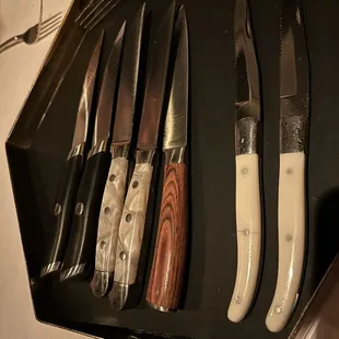 Knives to choose from