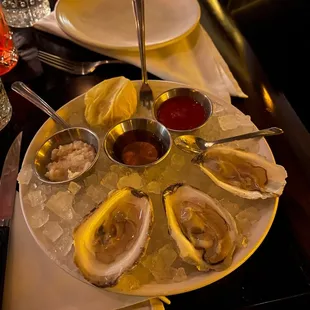 Oysters! Yum. You can order as many or as little as ya want