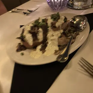 Steak and Mushroom Bruschetta