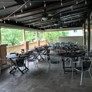 Our expansive patio is great for enjoying your meal outside. Dogs are ALWAYS welcome!