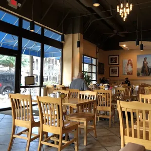 View of the dining area.