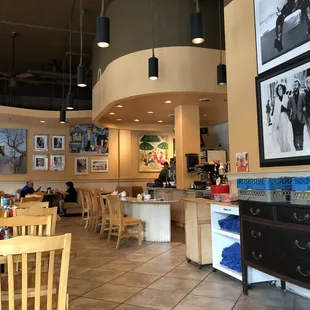 View of the dining area.