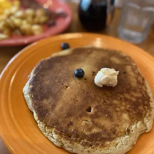 Blueberry crunch pancake