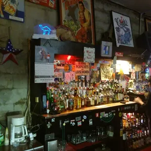 a man standing at the bar