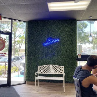 Seating near entrance