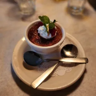 Raspberry Creme Brulee