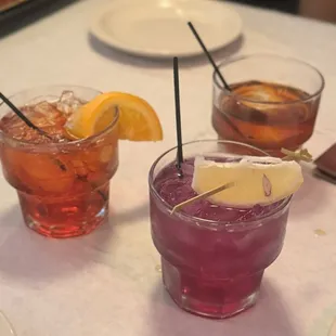Rainbow pride cocktails